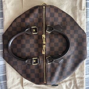 Louis Vuitton Brown Checkered Crossbody Bag